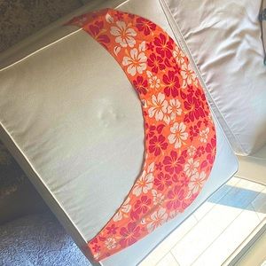 Multicolor flower print tie skirt bikini cover up